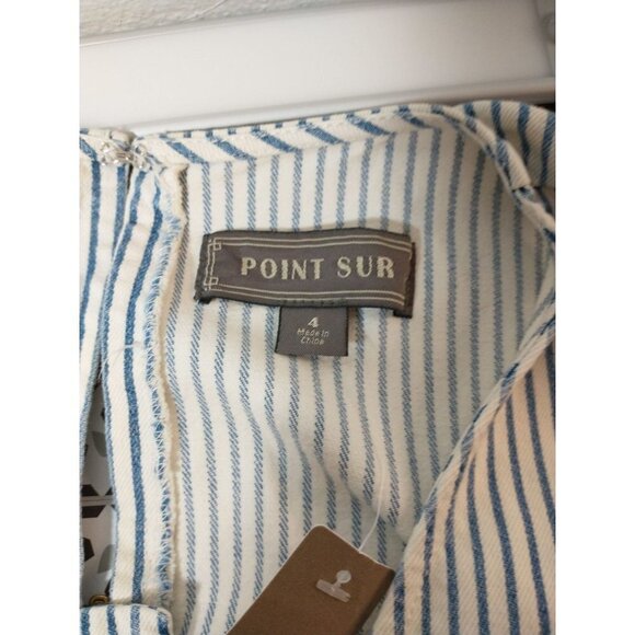 ☀️NWT Point Sur J. Crew Stripes Wide Leg Tailored Jumpsuit, size 4 - Picture 9 of 15